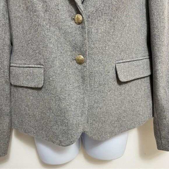 J. Crew Gray Wool Blend Blazer Size 10 - Picture 4 of 11
